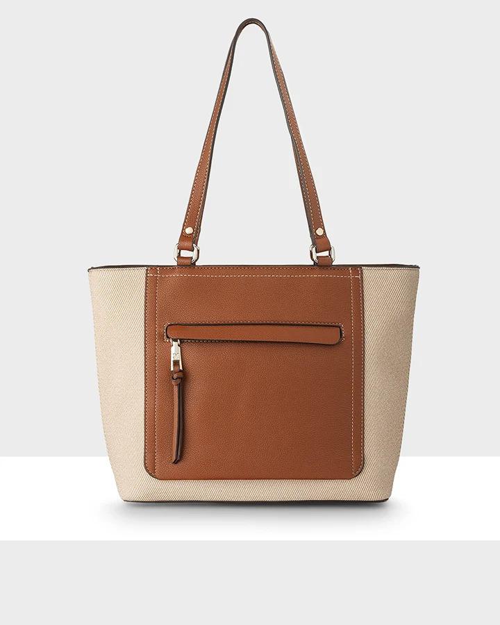 MADISON MEDIUM TOTE ROXANNE NATURAL/TAN