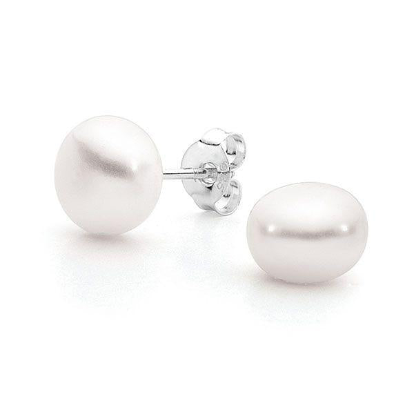 SS 7MM WHITE PEARL STUDS
