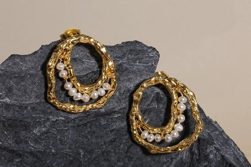 CHRYSSA GP FWP ORGANIC CIRCLES EARRINGS