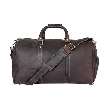 LEATHER OVERNIGHT BAG