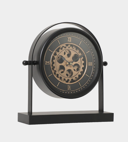 INDUSTRIAL COGS MANTLE CLOCK