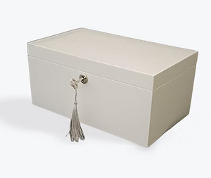 JEWELLERY BOX - WHITE SQUARE JEWELLERY BOX - WHITE SQUARE