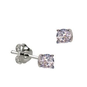 SS CRYSTAL BIRTHSTONE EARRING - APRIL SS CRYSTAL BIRTHSTONE EARRING - APRIL