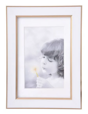 WHITE & GOLD FRAME 4 X 6 WHITE & GOLD FRAME 4 X 6