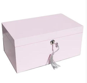 PINK WOODEN JEWELLERY BOX PINK WOODEN JEWELLERY BOX