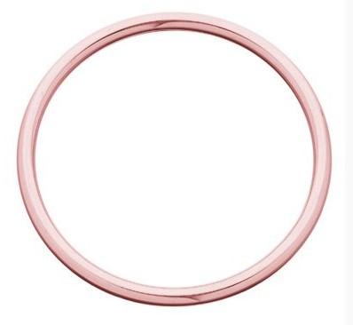 HARD ROSE GOLD PLATED 60MM GOLF BANGLE