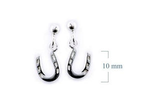 SS HORSE SHOE DANGLE EARRINGS SS HORSE SHOE DANGLE EARRINGS