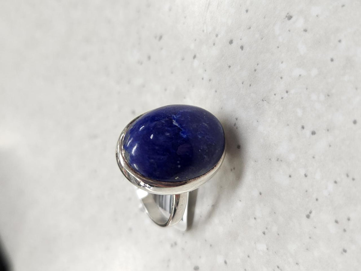 SS LAPIZ LAZULI RING