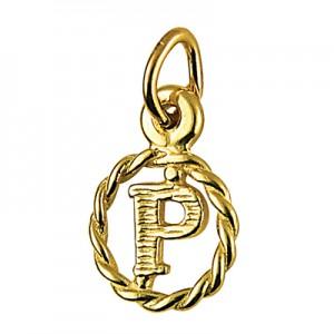 SS INITIAL P IN CIRCLE CHARM SS INITIAL P IN CIRCLE CHARM