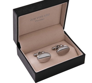 OVAL SILVER PLATED CUFFLINKS OVAL SILVER PLATED CUFFLINKS