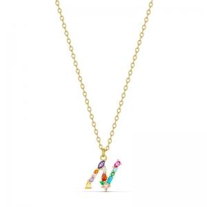 SS GP MULTI COLOURED PENDANT - N SS GP MULTI COLOURED PENDANT - N