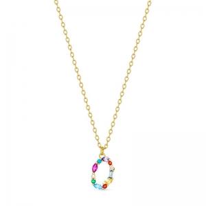 SS GP MULTI COLOURED PENDANT - O SS GP MULTI COLOURED PENDANT - O