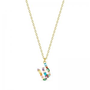 SS GP MULTI COLOURED PENDANT - W SS GP MULTI COLOURED PENDANT - W