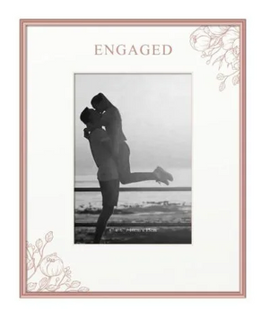 ROSE GOLD - ENGAGED 4 X 6 FRAME ROSE GOLD - ENGAGED 4 X 6 FRAME