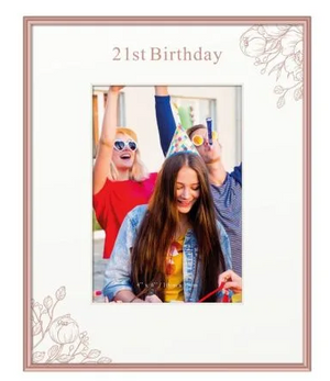 ROSE GOLD 21ST 4 X 6 FRAME ROSE GOLD 21ST 4 X 6 FRAME