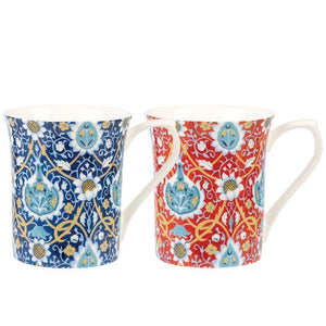 QUEENS - CLARET & INDIGO TEA MUG (PK 6) QUEENS - CLARET & INDIGO TEA MUG (PK 6)