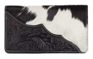 COWHIDE WALLET BLACK AND WHITE COWHIDE WALLET BLACK AND WHITE