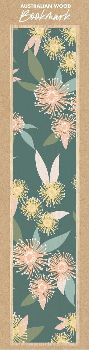 WOODEN BOOKMARK - GUM BLOSSOMS WOODEN BOOKMARK - GUM BLOSSOMS