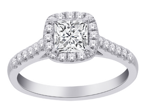 14WG LAB GROWN DIAMOND ENGAGEMENT RING 14WG LAB GROWN DIAMOND ENGAGEMENT RING