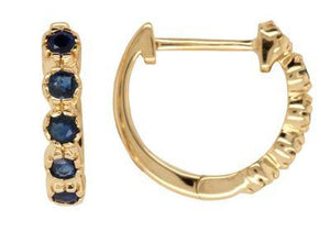 9CT YG SAPPHIRE HUGGIES 9CT YG SAPPHIRE HUGGIES