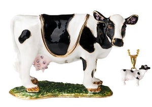 HIDDEN TREASURE COW TRINKET BOX HIDDEN TREASURE COW TRINKET BOX
