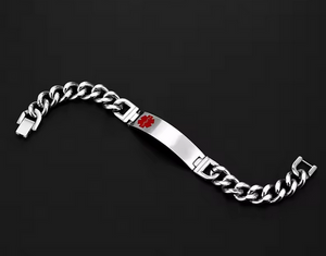 MEDIC ALERT BRACELET S STEEL MEDIC ALERT BRACELET S STEEL