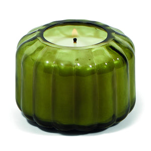 RIBBED GLASS CANDLE - SECRET GARDEN RIBBED GLASS CANDLE - SECRET GARDEN
