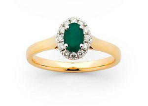 OVAL EMERALD DRESS RING OVAL EMERALD DRESS RING