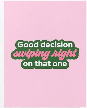 Good decision swiping right on that one Good decision swiping right on that one