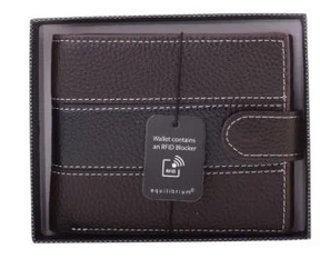 RFID MENS BRWN/ BLK LEATHER WALLET RFID MENS BRWN/ BLK LEATHER WALLET