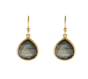 SS/GP LABRADORITE EARRINGS SS/GP LABRADORITE EARRINGS