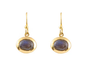 SS/GP LABRADORITE EARRINGS SS/GP LABRADORITE EARRINGS