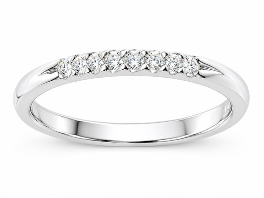 18CT YELLOW GOLD DIAMOND WEDDING BAND