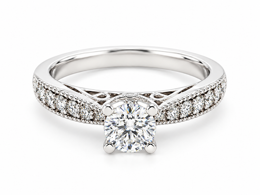 14CT WHITE GOLD .75CT DIAMOND ENGAGEMENT RING
