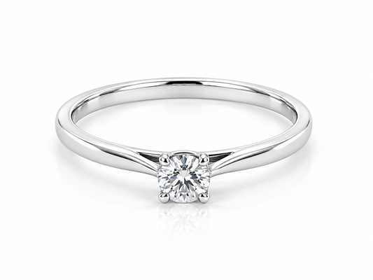 14WG DIAMOND SOLITAIRE RING