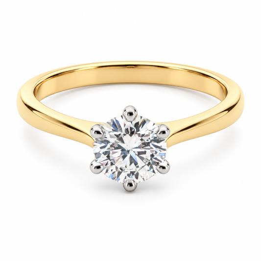 18 TT DIAMOND SOLITAIRE RING
