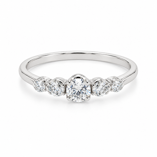 9WG 5 DIAMOND ENGAGEMENT RING