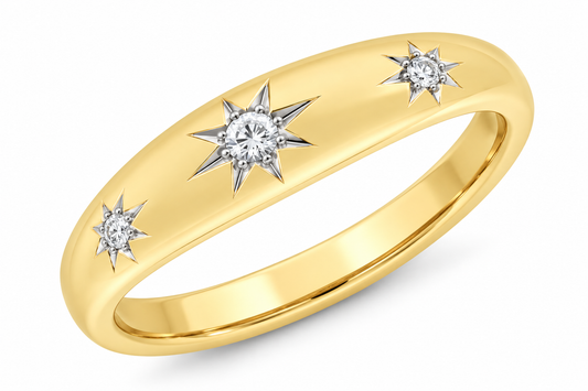9ct Gold Diamond Ring