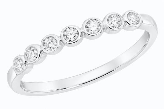 9ct White Gold Diamond Ring