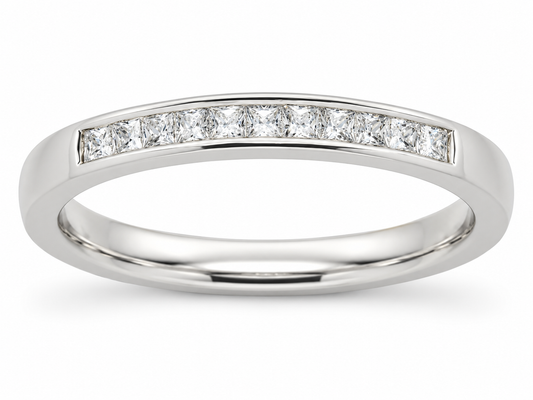 9WG PRINCESS CUT DIAMOND WEDDER