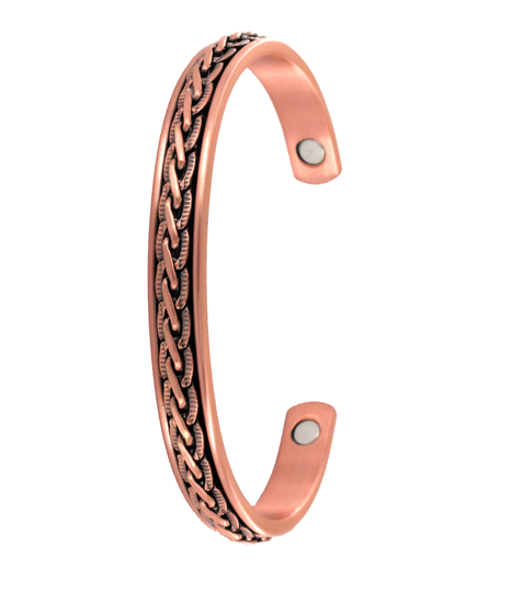 PRESSED LINK COPPER BANGLE