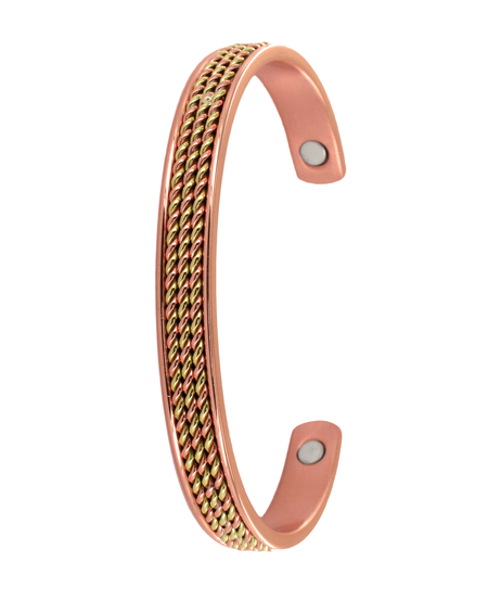 TWO TONE COPPER BANGLE