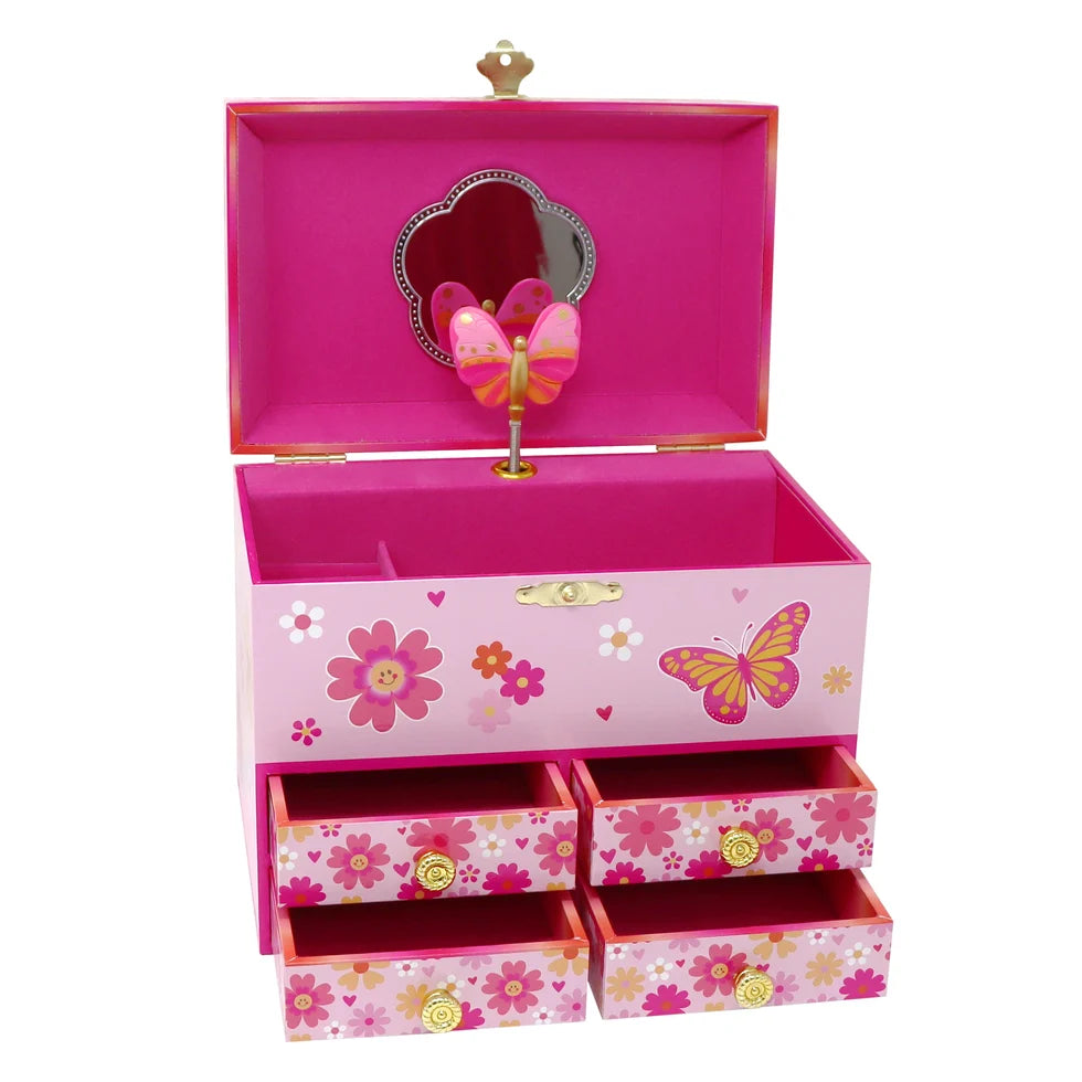 PINK POPPY VIBRANT JEWELLERY BOX MED
