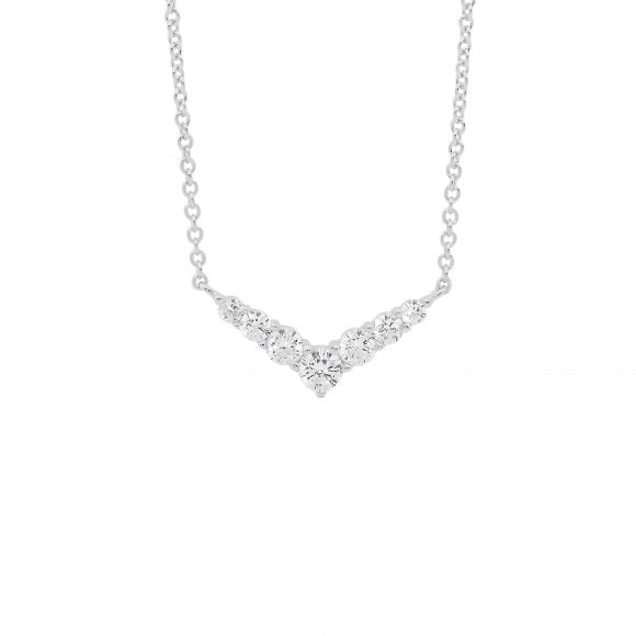 SS CZ V PENDANT