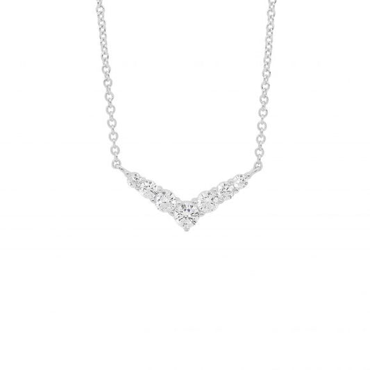 SS CZ V PENDANT