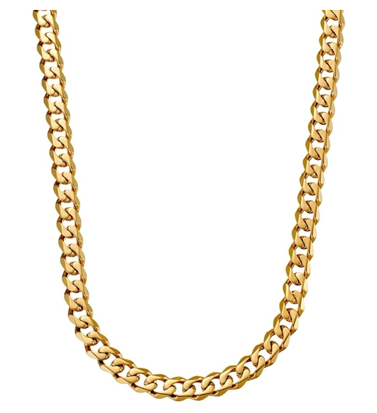 MENS GOLD PLATED STEEL CHAIN