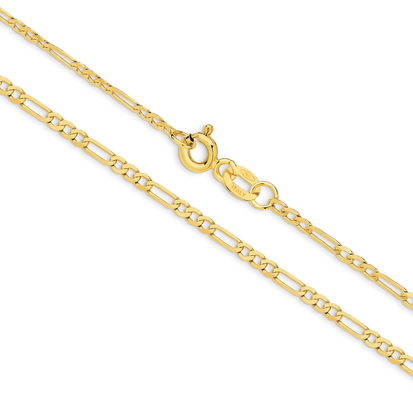 50CM 9CT GOLD FIGARO CHAIN