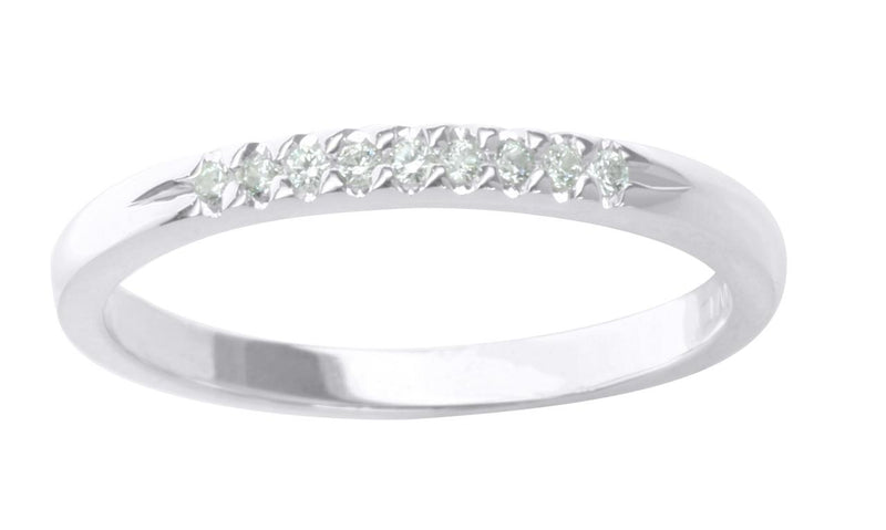 18CT YELLOW GOLD DIAMOND WEDDING BAND