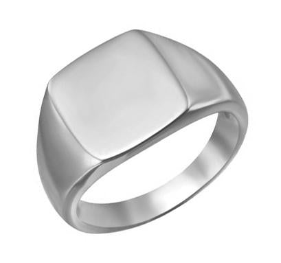 SS MENS SIGNET RING