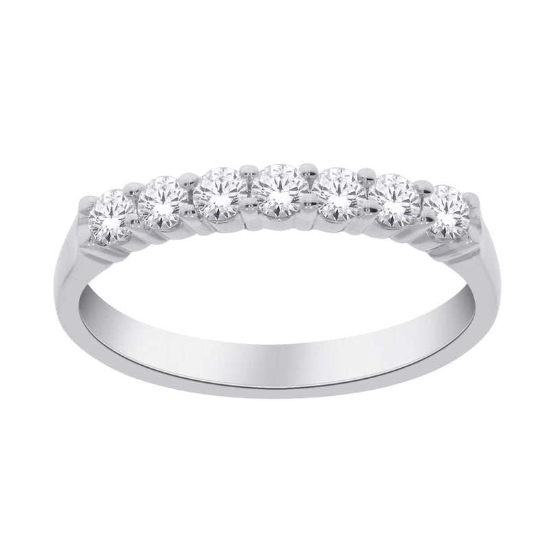 14CT WHITE GOLD .15CT DIAMOND BAND